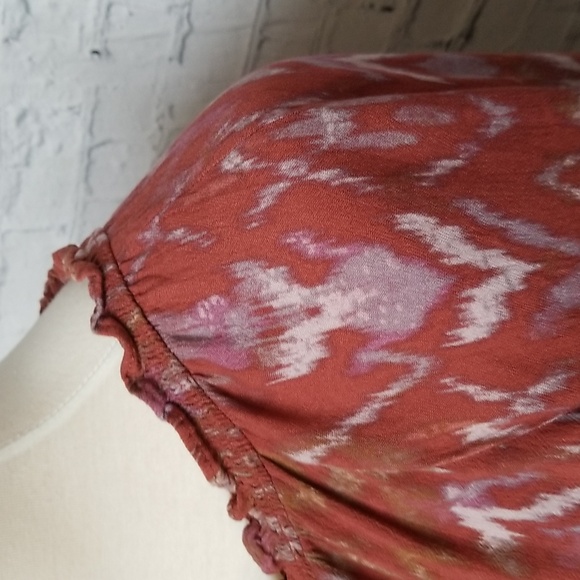 Torrid Ikat Tie-Waist Peasant Blouse - Picture 5 of 12